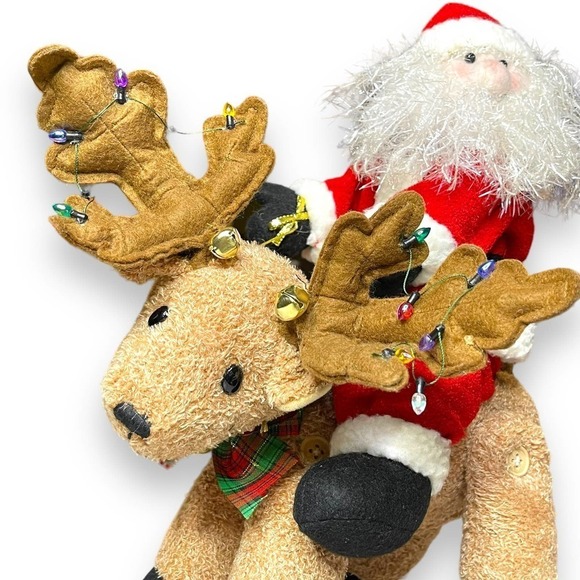 VTG Electronic Singing Dancing Jingle Bell Santa Reindeer WORKING - Picture 4 of 15